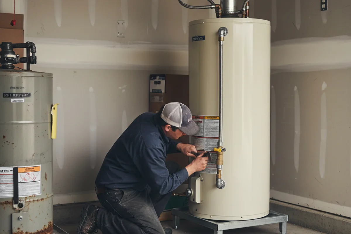 Water heater and shutoff valve replacement in Dunn