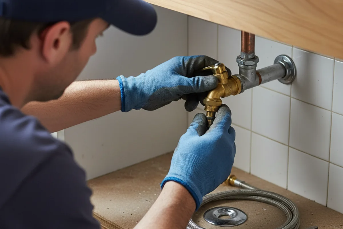 Shutoff valve and fitting work during Repiping in Dunn